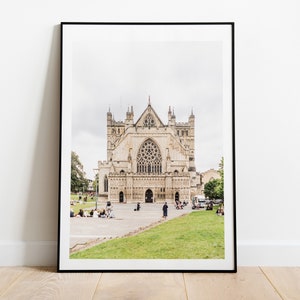 Exeter Cathedral Print - Fine Art Photography - UK - City - Photo - Photography - Exeter Print - Exeter Poster - Exeter Wall Art - Poster