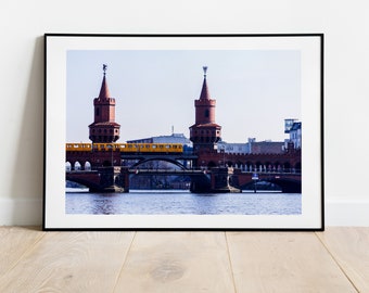 Oberbaumbrücke - Berlin Photography Print - Oberbaum Bridge - Berlin Landscape Print - Berlin Photograph - Berlin Wall Art - Berlin Poster