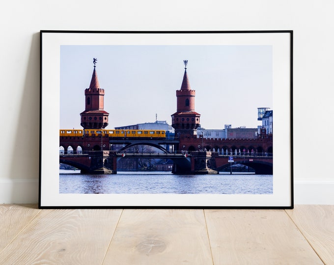 Oberbaumbrücke - Berlin Photography Print - Oberbaum Bridge - Berlin Landscape Print - Berlin Photograph - Berlin Wall Art - Berlin Poster