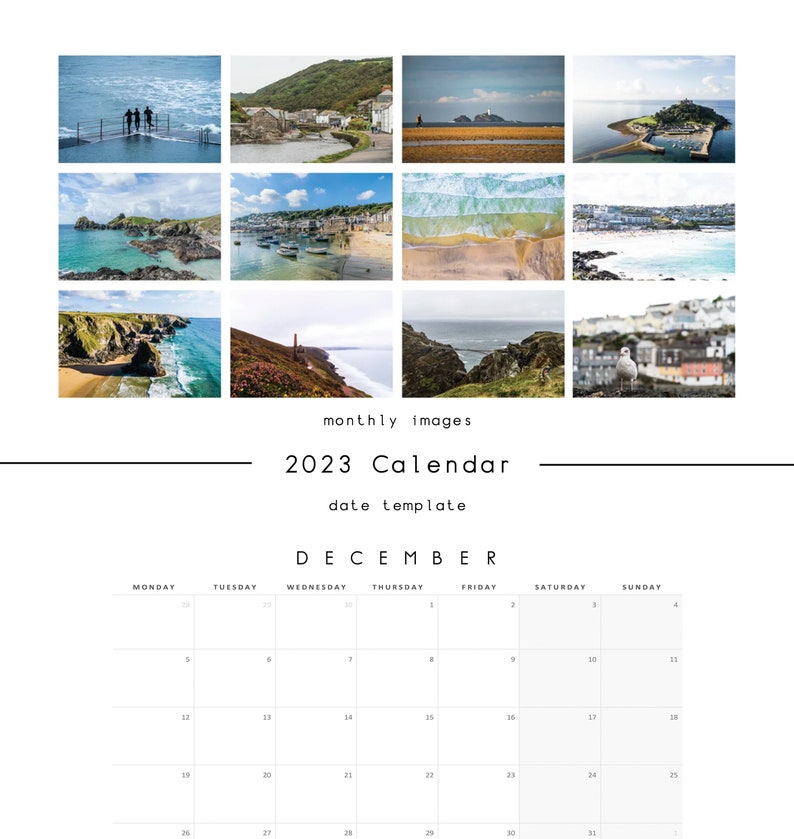 Cornwall 2023 Calendar A3 Wall Calendar Cornwall St Ives - Etsy