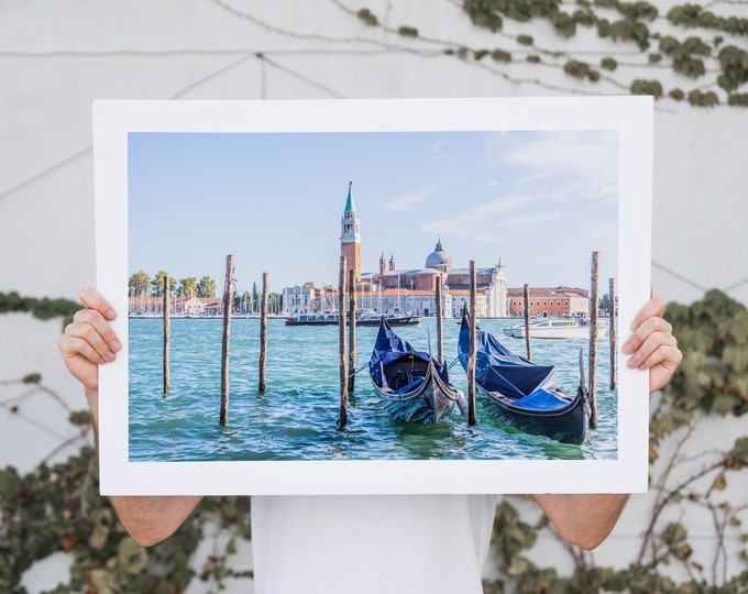 San Giorgio Maggiore - Venice Photography Print - Gondola Print - Gondola Wall Art - Chiesa Maggiore - Maggiore - Venice Grand Canal