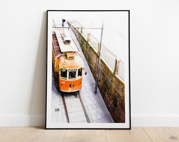 Porto Photography Print - Fine Art Photography Print - Porto Portugal - Trams - Print - Poster - Framed - Canvas - Contemporary - Wall Art