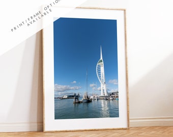 Spinnaker Tower - Photography Print - Portsmouth and Southsea Prints - Wall Art -  Frame and Canvas Options - Portrait
