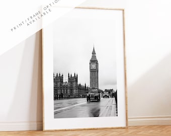 London Black and White Print - London Photography Print - Fine Art Photography - London Print - Poster - Wall Art - Black and White