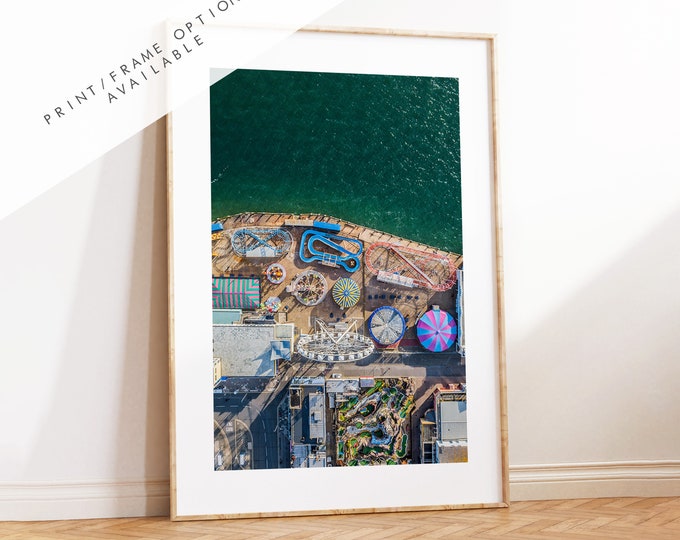 Clarence Pier - Photography Print - Portsmouth and Southsea Prints - Wall Art -  Frame and Canvas Options - Portrait - Aerial