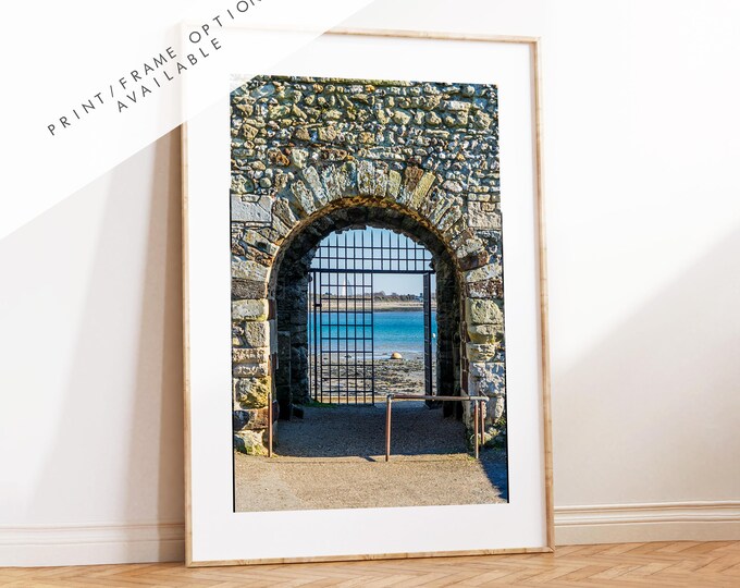 Portchester Castle Photography Print - Hampshire Photography Prints - Wall Art -  Frame and Canvas Options - Portrait  - UK