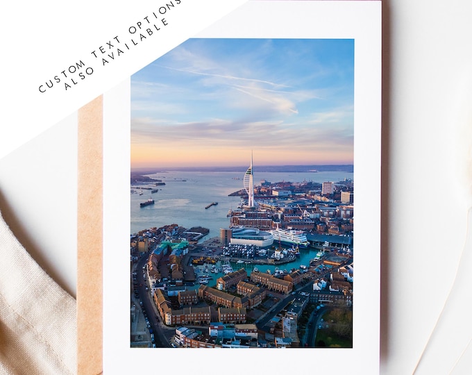 Portsmouth Greeting Card - Portsmouth and Southsea Photography Greeting Cards - Envelope Included - Birthday - Wedding - Anniversary
