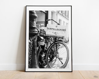 Amsterdam Bicycle Print - Black and White Photography Print - Fine Art Photography - Amsterdam Print - Poster - Wall Art - Minimalist - Gift