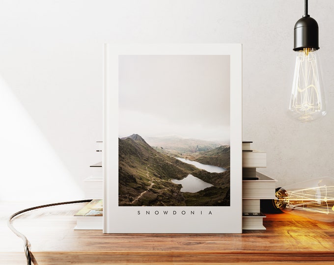 Snowdonia Notebook - A5 or A4 - Minimalist - Hardcover Journal - Ringbound Notebook - Lined - Graph - Plain Paper - Small Gift - Gift