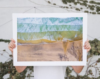 Beach Landscape Print - Coastal Photography Print - Beach Decor - Beach Wall Art - Beach Print - Poster - Modern - Minimalist - Fine Art