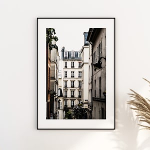 Montmarte Streets - Paris Photography Print - Fine Art Photography - Paris Wall Art - Paris - Print - Poster - Paris Art Print - Rooftops