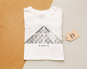 Paris T shirt - Mens or Womens Fits Available - Classic or Premium Crewneck - TShirt - T-shirt - Tee - Gift - Unisex - Made to Order