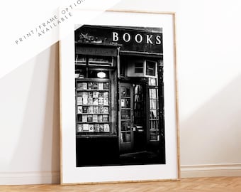 Book Shop Print - NYC Photography Print - New York City - Prints or Framed Prints available - Black and White Photography