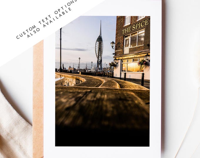 Old Portsmouth Greeting Card - Portsmouth and Southsea Photography Greeting Cards - Envelope Included - Birthday - Wedding - Anniversary