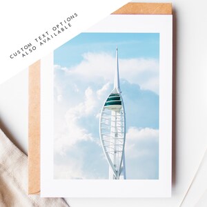 Tarjeta de felicitación de Spinnaker Tower - Tarjetas de felicitación de Portsmouth and Southsea Photography - Sobre incluido - Cumpleaños - Boda - Aniversario