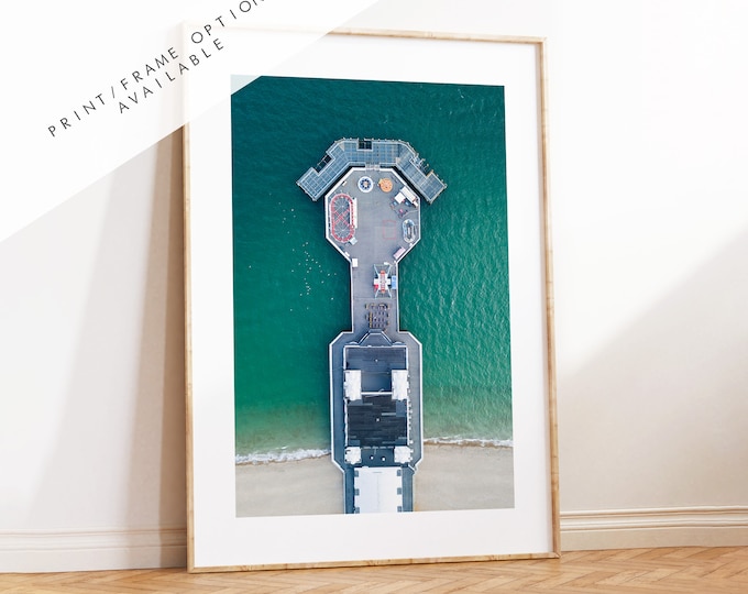 South Parade Pier - Photography Print - Portsmouth and Southsea Prints - Wall Art -  Frame and Canvas Options - Portrait - Aerial