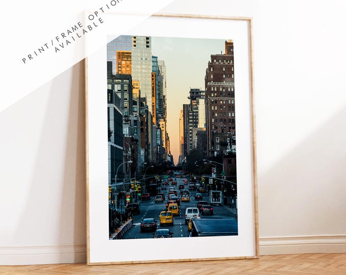 Manhattan Sunset Photography Print - New York Print - Fine Art Photography Print - New York Photography - New York Print  - City Photo
