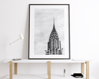 Chrysler Building - New York Print - Fine Art Photography Print - New York Photography - Travel - New York Print  - Black and White Print