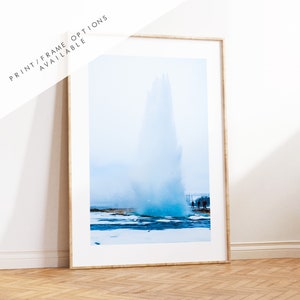 Strokkur Print - Island Fotografie Druck - Island Wandkunst - Island Poster - Island Geyser - Isländischer Geysir - Geysir - Goldener Kreis
