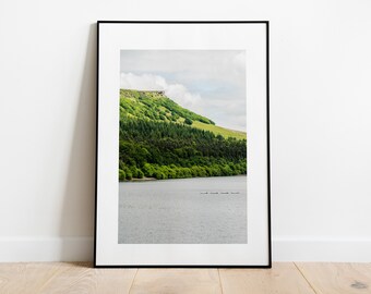 Ladybower Reservoir Photography Print - Fine Art Photography Print - Peak District Photography - Peak District Print  - Vintage Homestyle