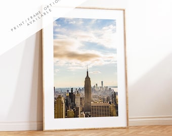 New York City Print - Fine Art Print - Photography Print - NYC Skyline - Manhattan Skyline - Empire State Building - Framed - Canvas Skyline