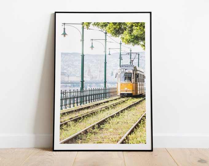 Budapest Trams - Budapest Photography Print - Fine Art Photography - Summer - Bright - Colourful - Photography Print - Poster - Framed