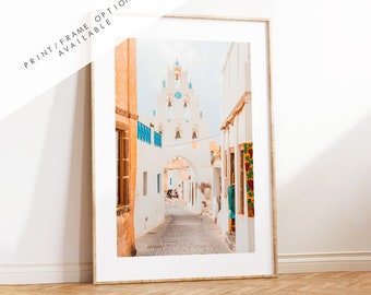 Santorini Photography Print - Greece - Print - Poster - Santorini Photography - Greece Wall Art - Portrait - Greek Village - Architecutre