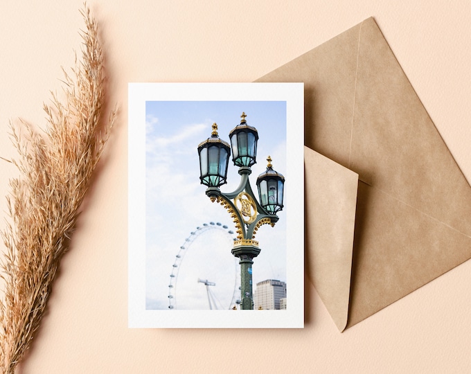 London Greeting Card - Greeting Card - Blank Inside - Birthday - Anniversary - Mothers Day - Fathers Day - Holiday - Greetings - Jubilee