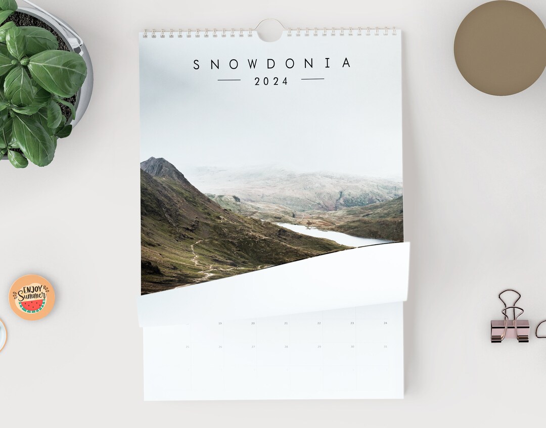Snowdonia 2024 Calendar A3 or A4 Wall Calendar Snowdonia Etsy