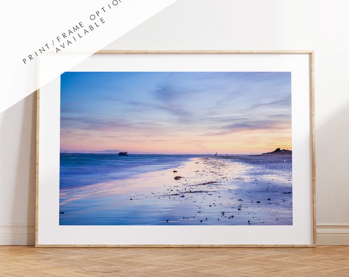 Southsea Beach - Photography Print - Portsmouth and Southsea Prints - Wall Art -  Frame and Canvas Options - Landscape