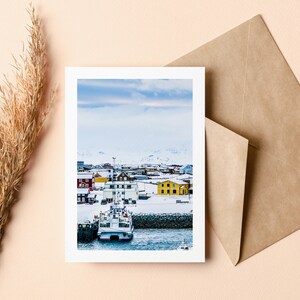 Biglietto di auguri scandinavo - Biglietto di auguri di Natale - Biglietto di auguri - Vuoto all'interno - Festività - Natale - Natura - Neve - Natale - Regalo