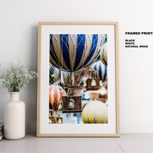 Hot Air Balloons Paris Photography Print Fine Art Photography Paris Wall Art Paris Print Poster Paris Art Print Vintage image 4