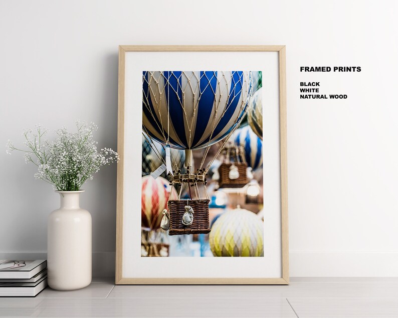 Hot Air Balloons Paris Photography Print Fine Art Photography Paris Wall Art Paris Print Poster Paris Art Print Vintage image 4