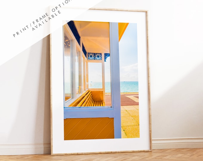 Southsea Shelters - Photography Print - Portsmouth and Southsea Prints - Wall Art -  Frame and Canvas Options - Portrait