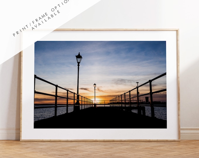 Hotwalls Pier - Photography Print - Portsmouth and Southsea Prints - Wall Art -  Frame and Canvas Options - Landscape