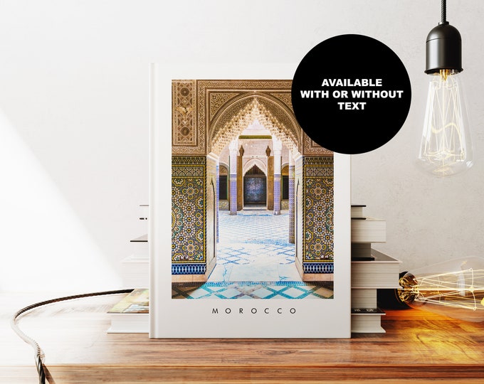 Morocco Notebook - Journal - A5 or A4 - Travel Diary - Hardcover Journal - Ringbound Notebook - Lined - Graph - Plain Paper - Small Gift