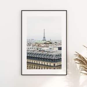 Horizonte de París - Torre Eiffel - Impresión fotográfica de París - Fotografía de bellas artes - Arte mural de París - París - Impresión - Póster - Impresión artística de París