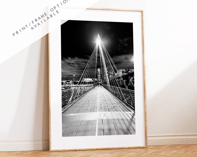 Blackfriars Bridge - London Photography Print - Fine Art Photography - London Print - Poster - Wall Art - Black and White Photography Print