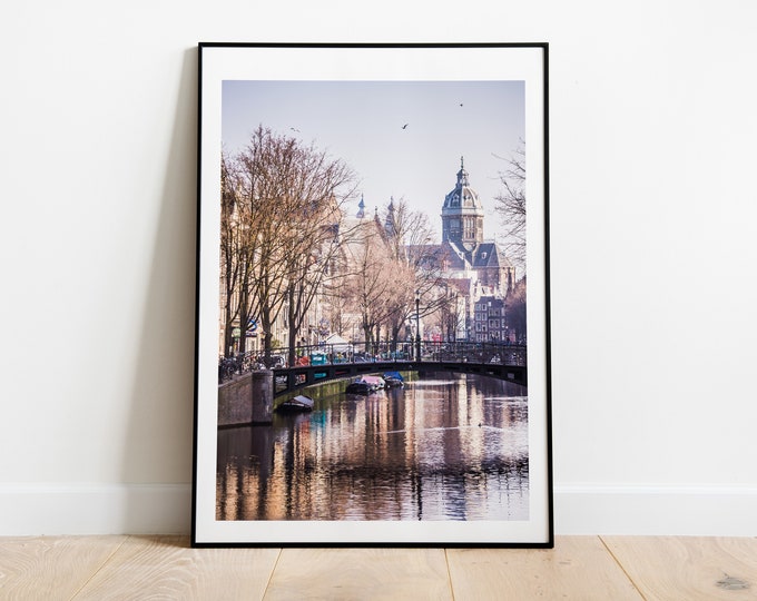 Amsterdam Canals - Amsterdam Photography Print - Fine Art Photography - Wall Art - Poster - Print - Framed - Canvas - Gift - Canal Print