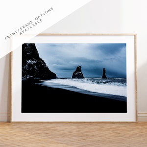 Reynisfjara Black Sand Beach -  Iceland Photography Print - Iceland Wall Art - Iceland Poster - Landscape - Icelandic Beach - Black Sand