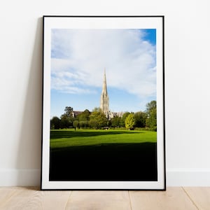 Salisbury Photography Print - Fine Art Photography - Wall Art - Salisbury Cathedral - Salisbury UK - City - Wall Art - Poster - Print