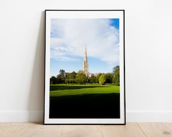 Salisbury Photography Print - Fine Art Photography - Wall Art - Salisbury Cathedral - Salisbury UK - City - Wall Art - Poster - Print