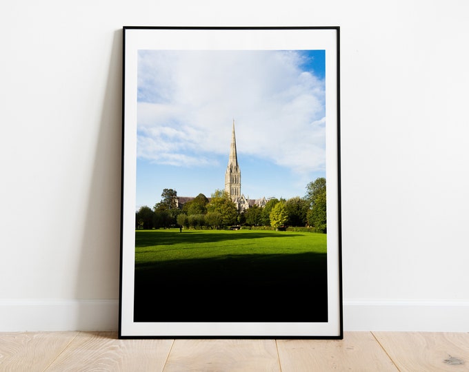 Salisbury Photography Print - Fine Art Photography - Wall Art - Salisbury Cathedral - Salisbury UK - City - Wall Art - Poster - Print