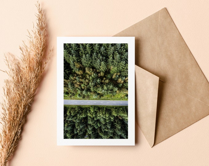 Forest Greeting Card - Greeting Card - Blank Inside - Birthday - Anniversary - Mothers Day - Fathers Day - Holiday - Blank Card - Trees