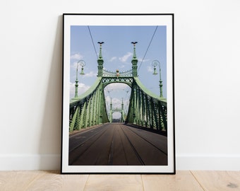 Liberty Bridge - Budapest Print - - Budapest Photography Print - Fine Art Photography - Wall Art - Poster - Print - Framed - Canvas - Danube