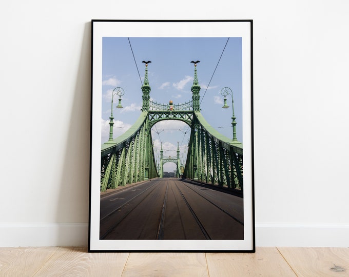 Liberty Bridge - Budapest Print - - Budapest Photography Print - Fine Art Photography - Wall Art - Poster - Print - Framed - Canvas - Danube