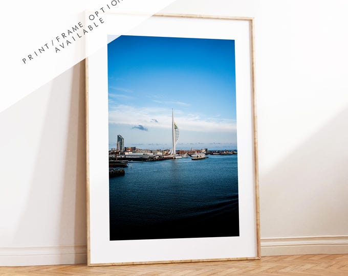 Spinnaker Tower - Photography Print - Portsmouth and Southsea Prints - Wall Art -  Frame and Canvas Options - Portrait
