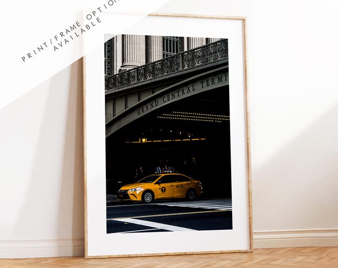 Grand Central - New York Print - Fine Art Photography Print - New York Photography - New York Taxis - Grand Central Station - NYC - Taxi Cab