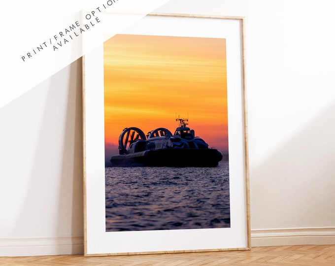 Southsea Hovercraft - Photography Print - Portsmouth and Southsea Prints - Wall Art -  Frame and Canvas Options - Portrait