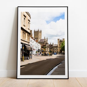 Wells City Print - Wells Photography Print - Fine Art Photography - Wall Art - Poster - Print - Wells City Centre - Photo - Photography